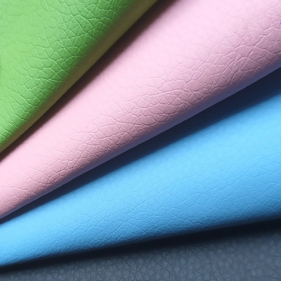 Candy Colors 0.8mm Pu Synthetic Leather Artificial Leather For Upholstery