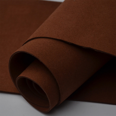 1.0mm Anti Mildew Double Sided Fleece Fabric Microfiber Vegan Leather For Bags