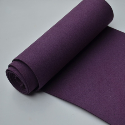 Customized Purple Acid Alkali Resistant PVC Leather Fabric For Upholstery