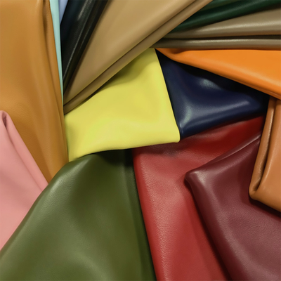 Colorful Custom Leather Apparel Environmentally Friendly Microfiber Vegan Leather