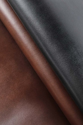 Brown Black Eco Friendly Silicone Leather Fabric For Furniture