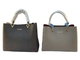 Ladies Versatile Calf Leather Large Capacity Tote Bag 29cm Length Zipper Pocket