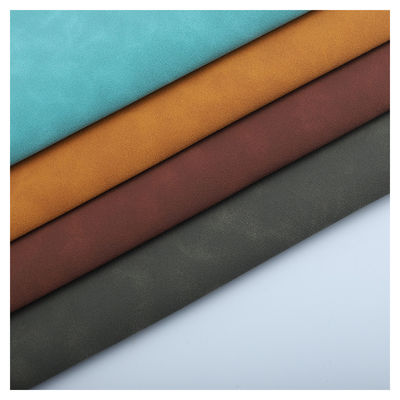 Faux Leather Fabric Pu Coated Microfiber Fabric Leather For Handbags